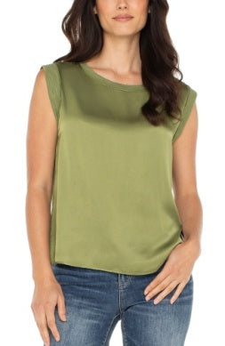 Meadow Sleeveless Woven Knit Top