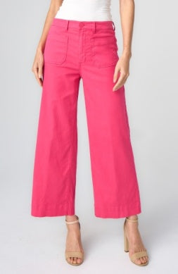 Crop Wide Leg with Patch Pockets