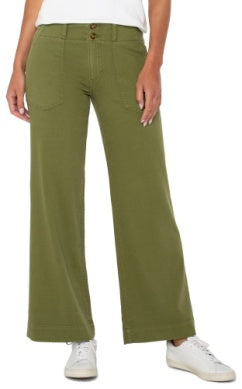 Hannah Flare Utility Patch Pocket Wide Leg Pant