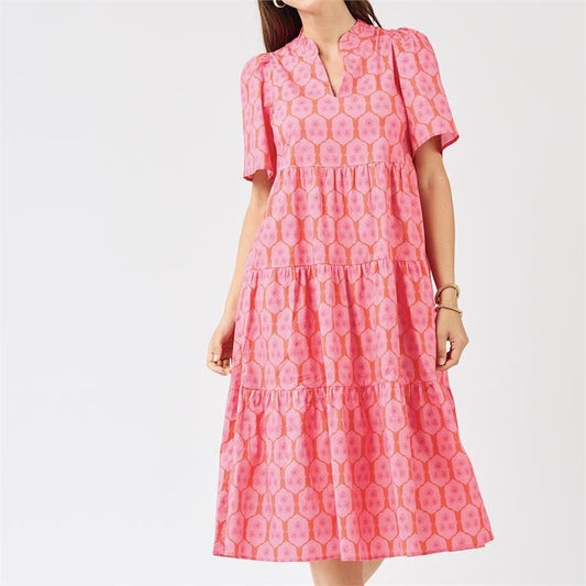 Mary Square Ivy Rosette Charm Dress