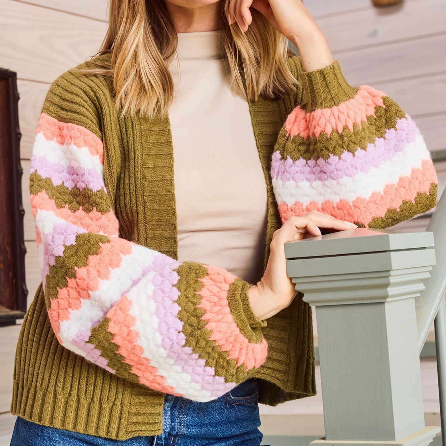 Pippa Cardigan Green Sweater