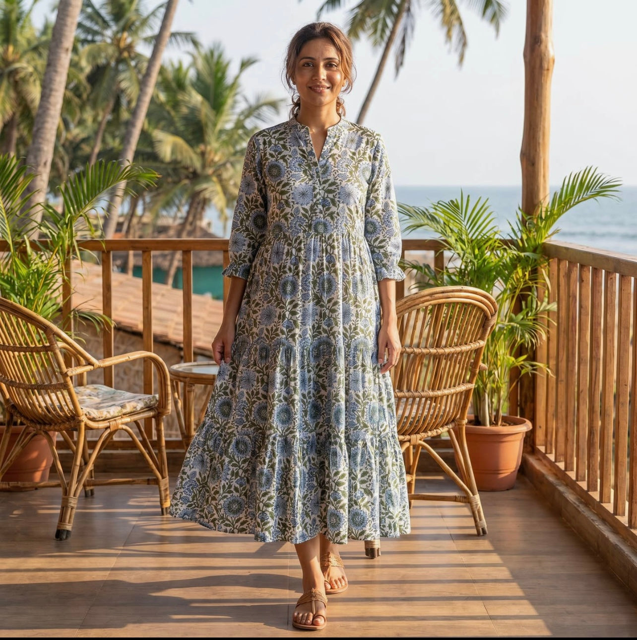 Floral Cotton Dress