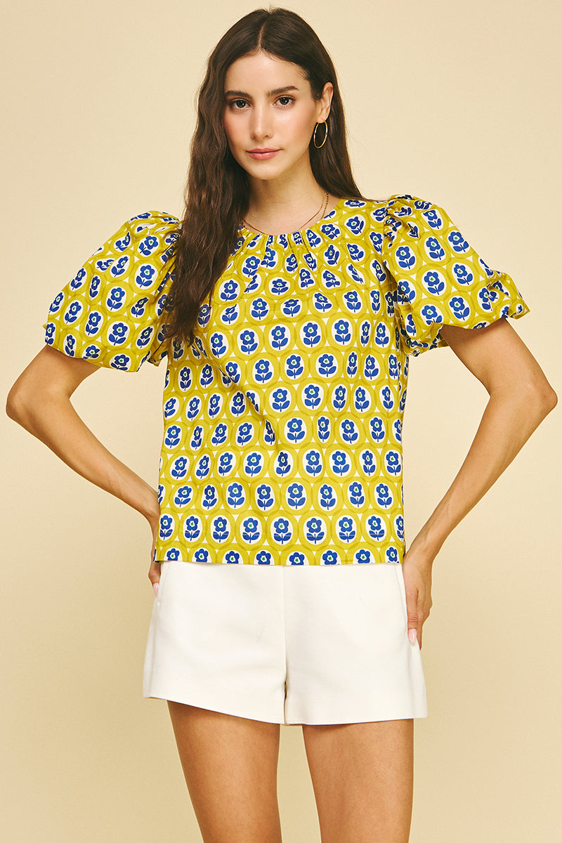 Pinch Vibrant Yellow Floral Blouse