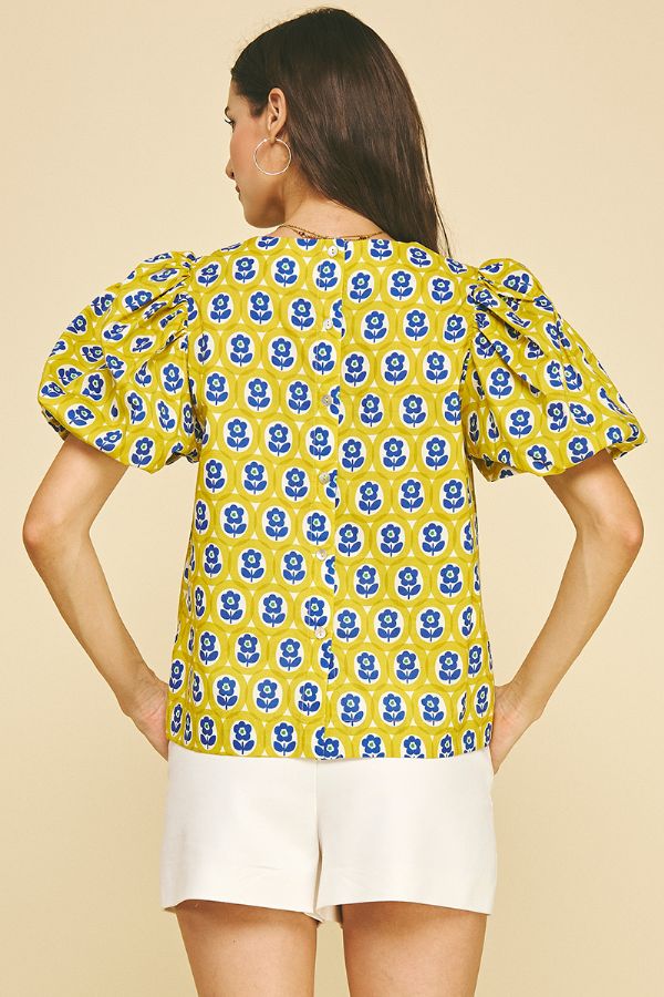 Pinch Vibrant Yellow Floral Blouse