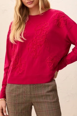 Tribal - Wildflower Embroidered Sweatshirt