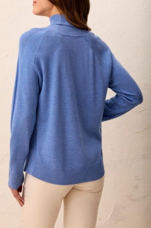 Tribal - Sky Blue Serenity Turtleneck Sweater