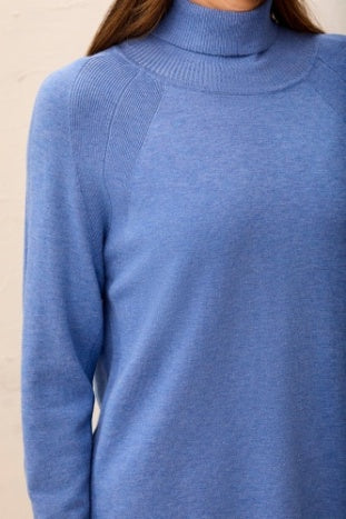 Tribal - Sky Blue Serenity Turtleneck Sweater