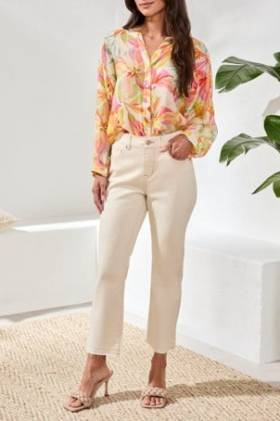 Lychee Micro Flare Crop Jean