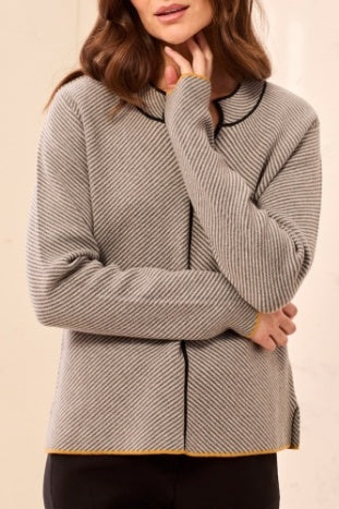 Tribal - Modern Lines Split Neck Sweater