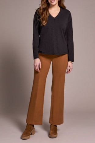 Tribal V-Neck Top with Flackback lock