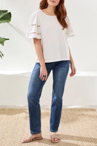 Flutter Sleeve Top