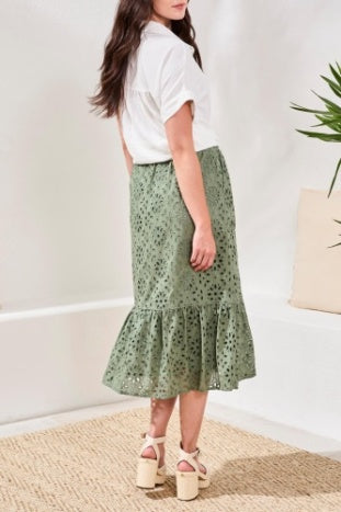 Meadow Breeze Eyelet Skirt