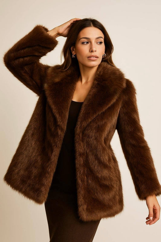 Luxe Cloud Oversized Faux Fur Coat