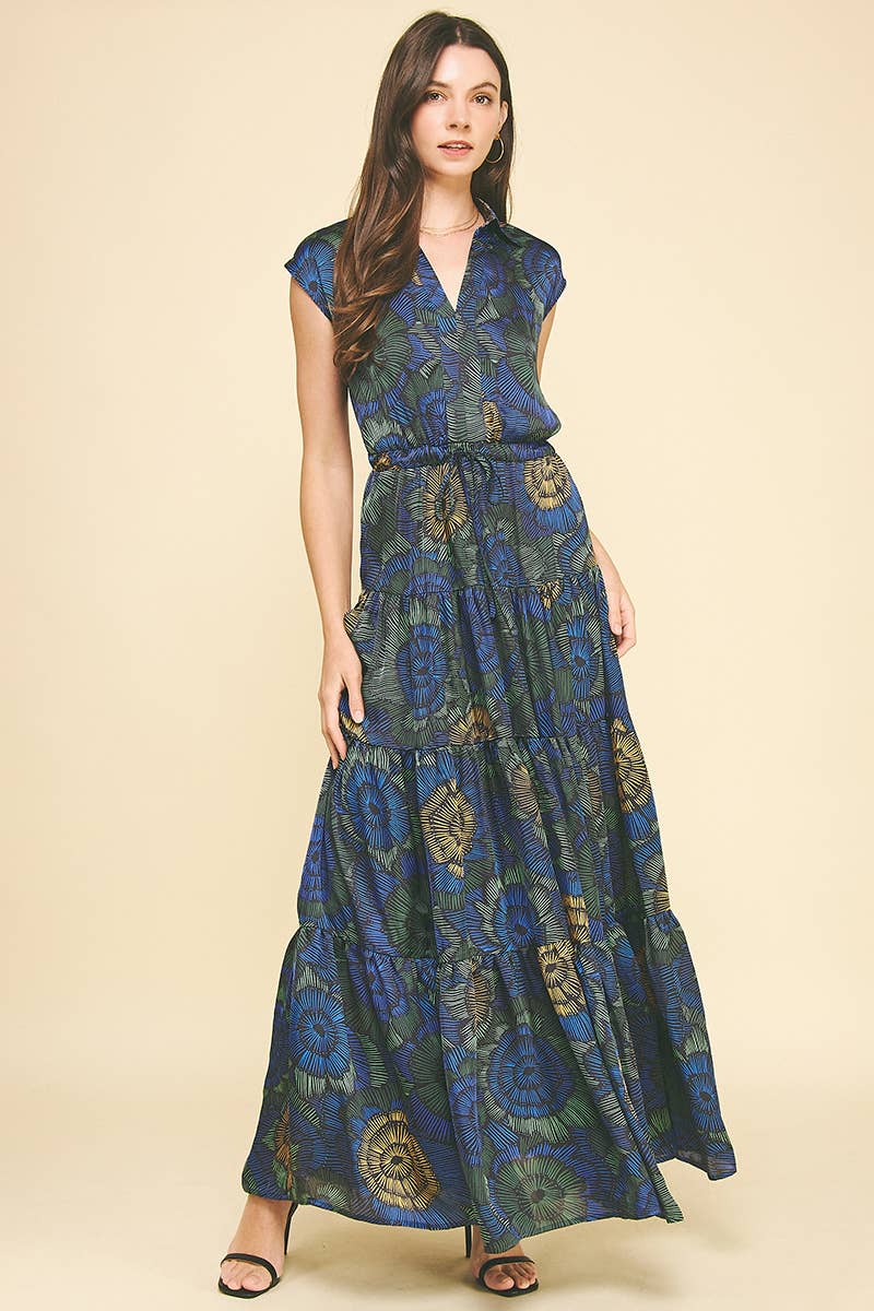 Floral Tiered Maxi Dress