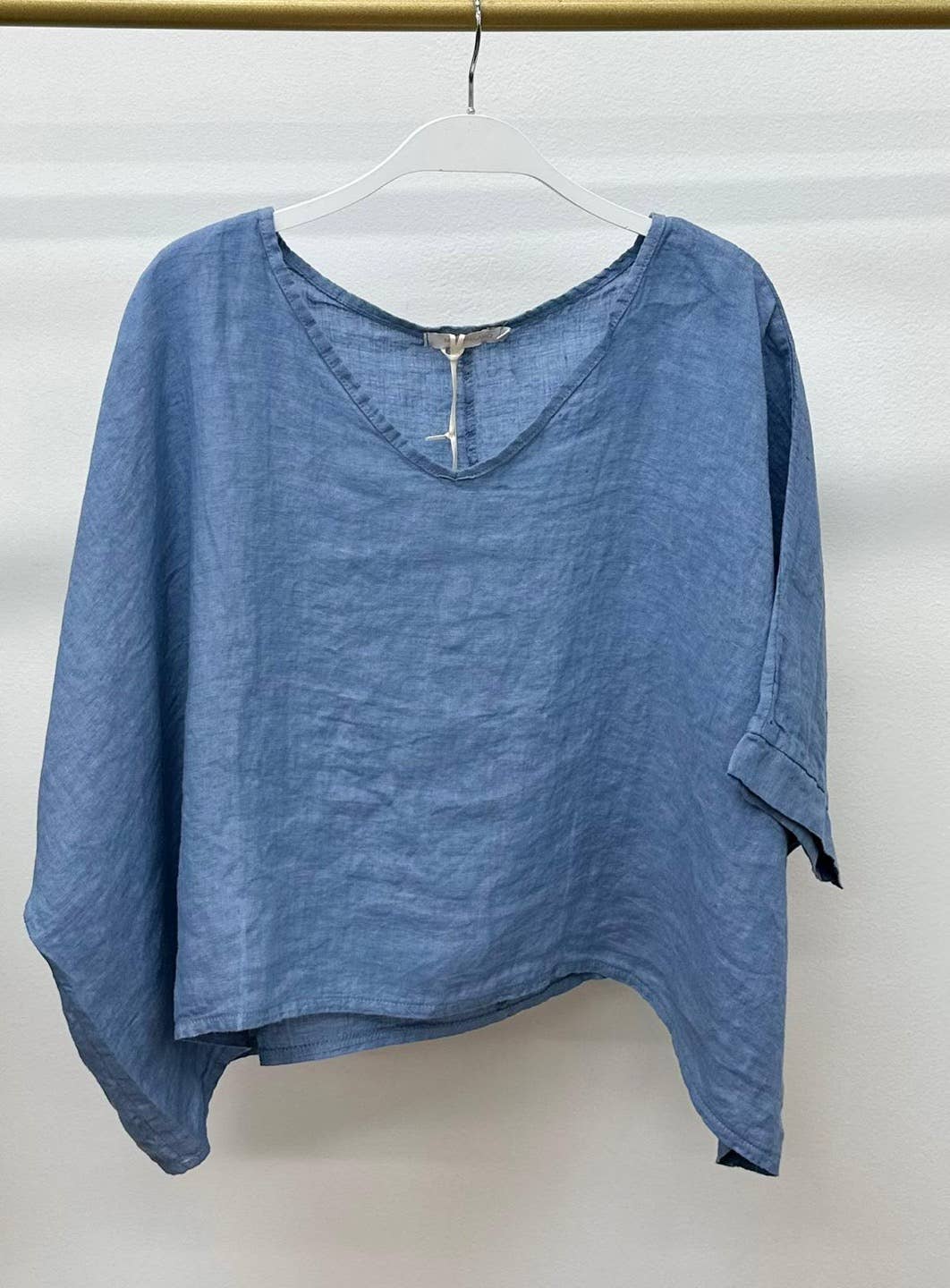 MILIO MILANO - Linen Dolman Sleeve Crop Top
