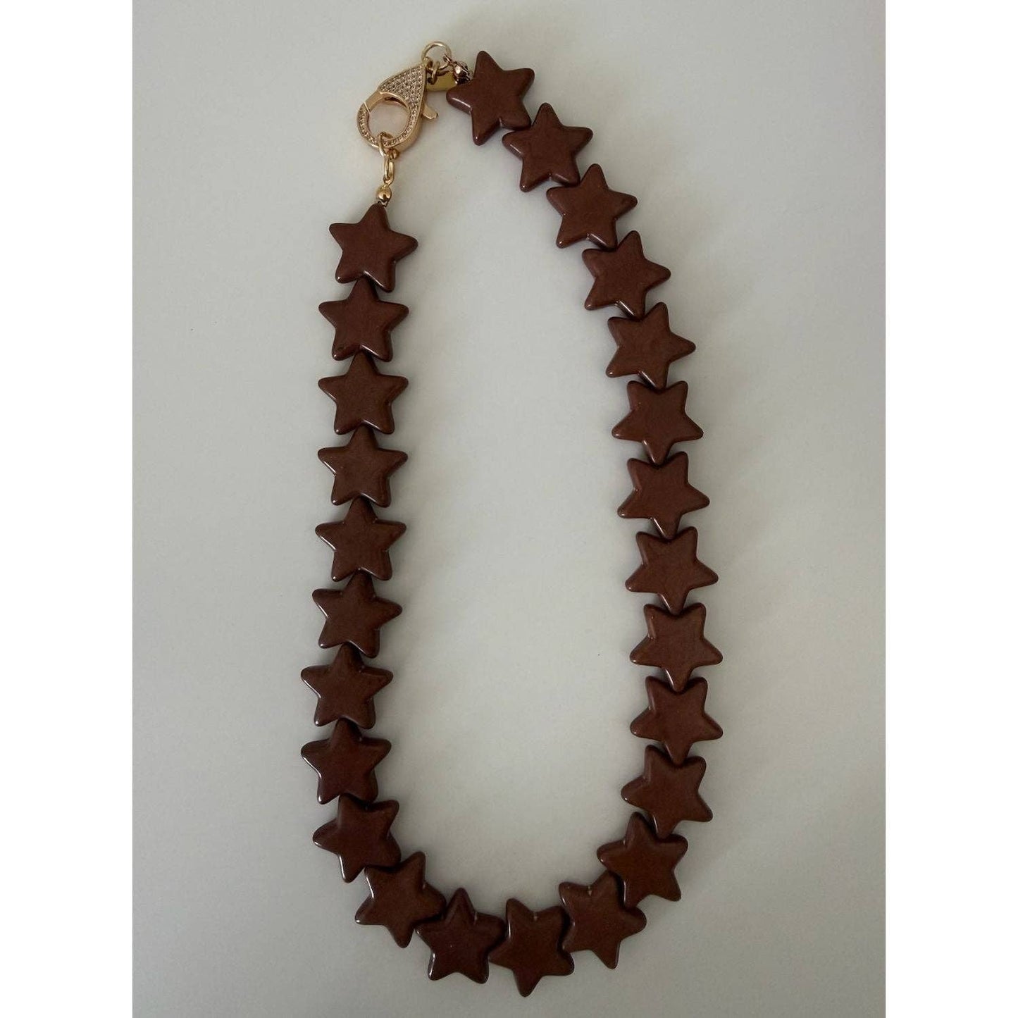 Smith and Co. Design - Star Necklace - Large - Brown