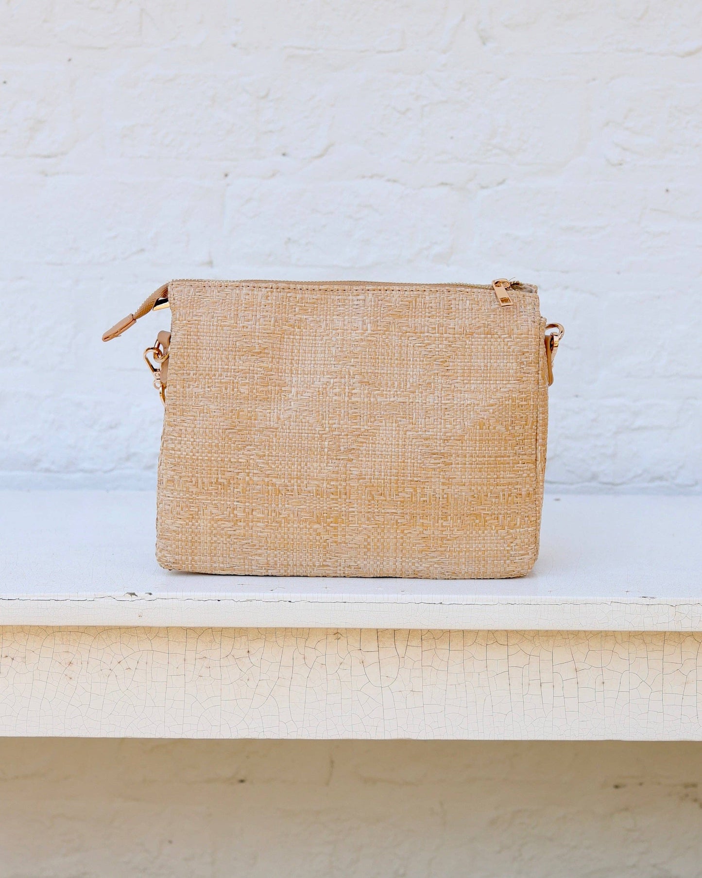 Caroline Hill - Ariana Crossbody Natural Lattice