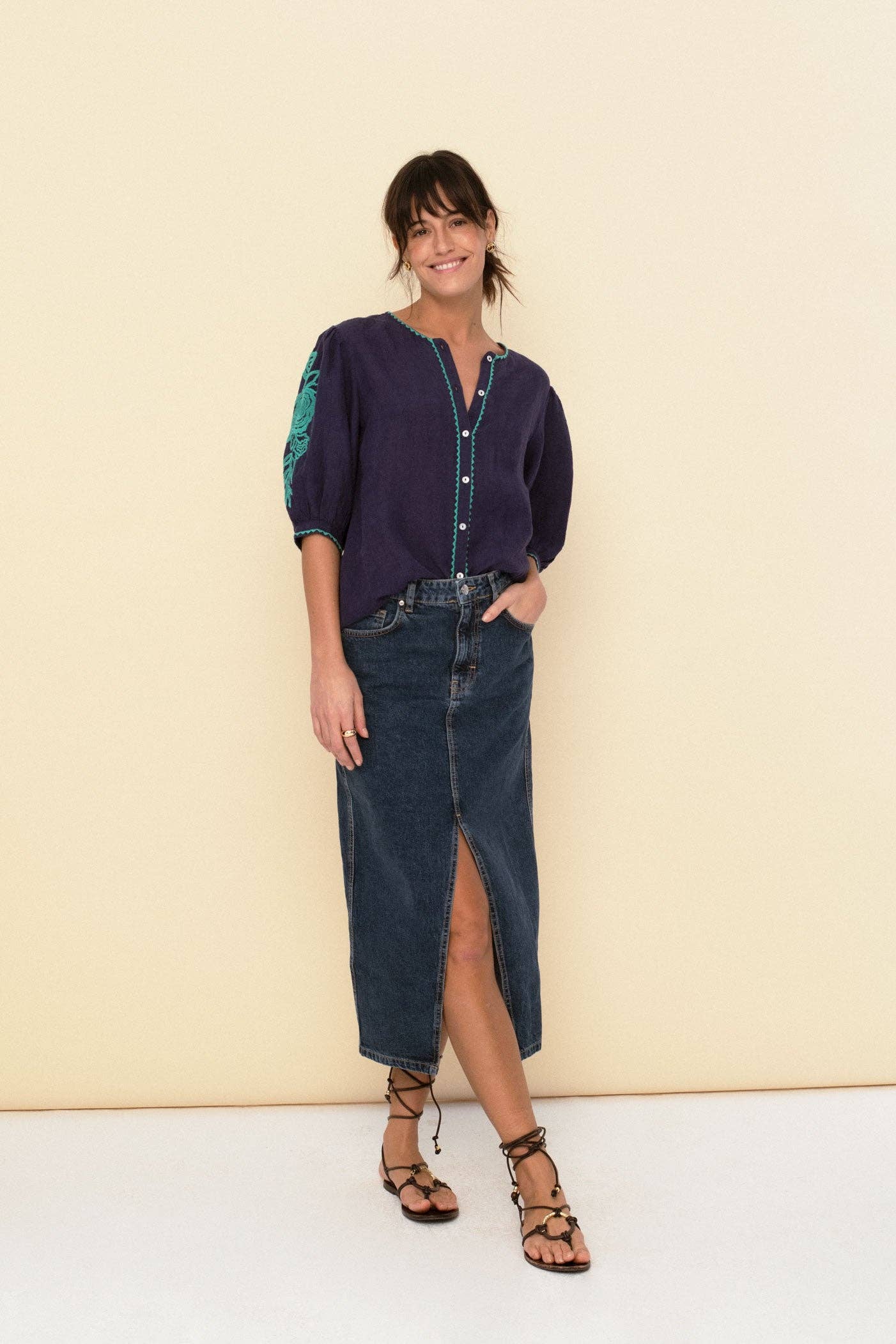 Sonmer Shop USA - Mily Blouse blue