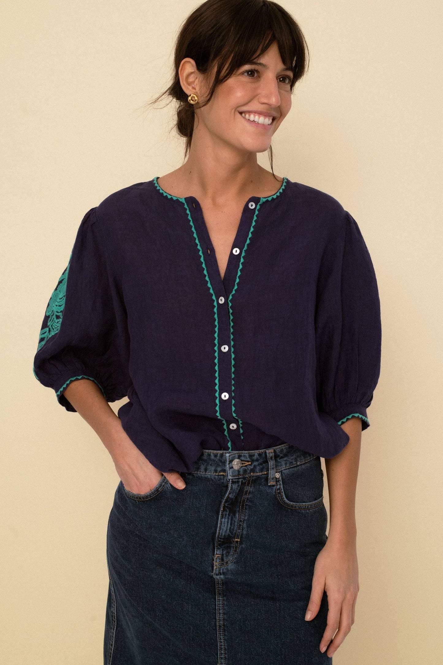 Sonmer Shop USA - Mily Blouse blue