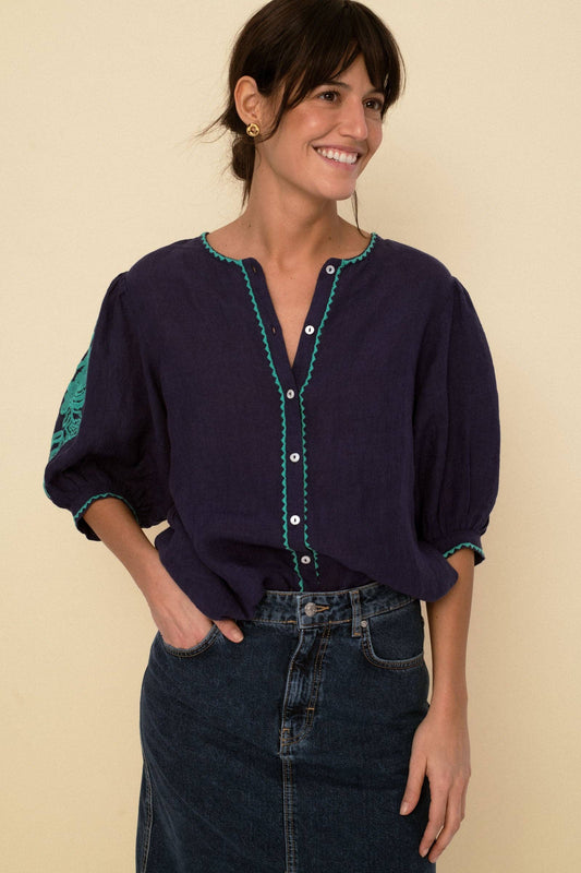Sonmer Shop USA - Mily Blouse blue