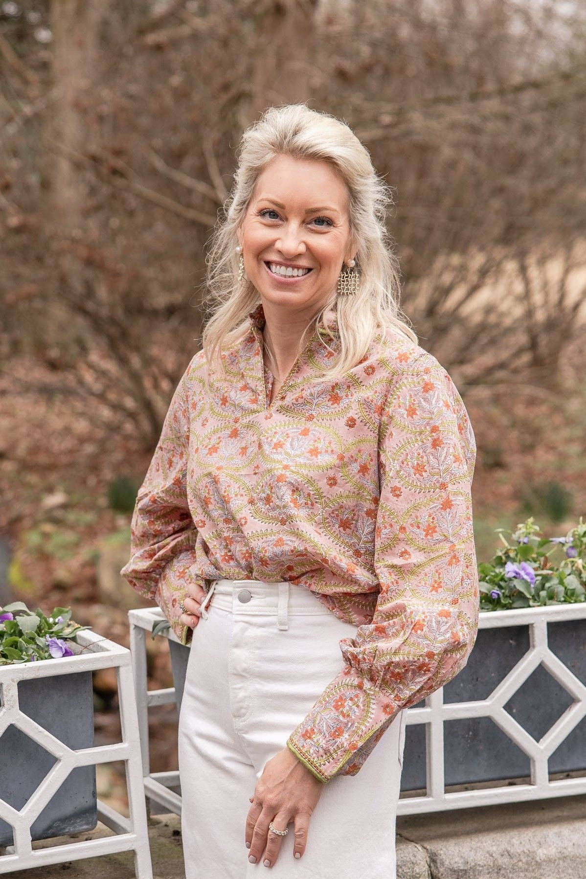 Rahab's Rope - Rosewood Vine Blouse