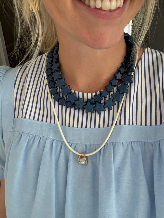 Smith and Co. Design - Star Necklace - Small - Navy