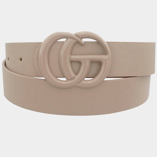COLOR COATED GO BUCKLE TONAL BELT
