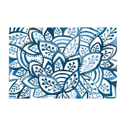 Blue Burst Paper Placemat Pad